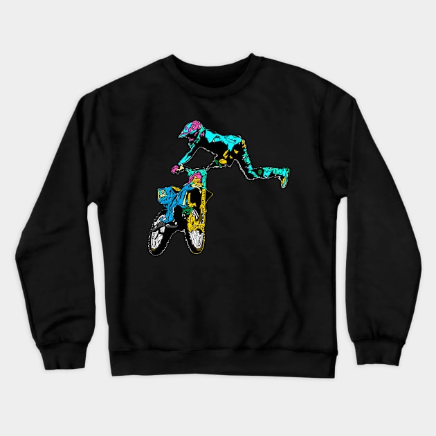 motocross freestyle Crewneck Sweatshirt by rickylabellevie